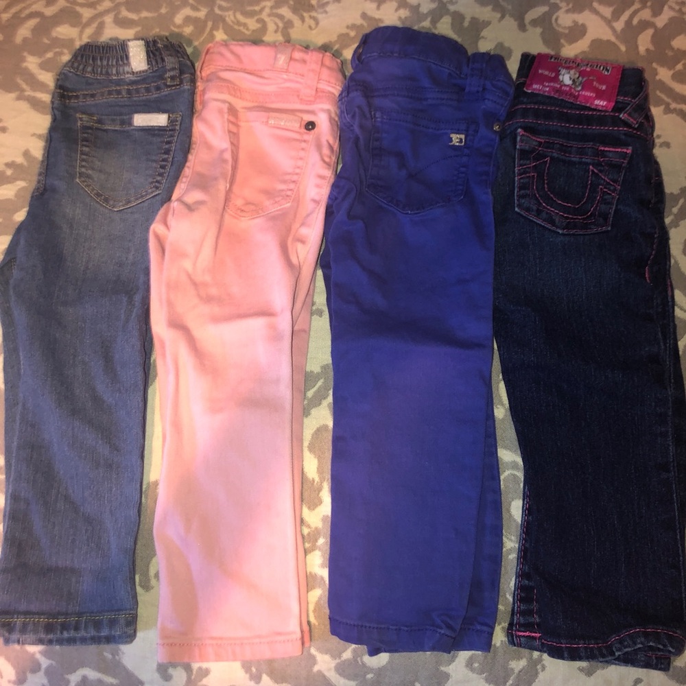 4 pairs of 2T designer Jeans
